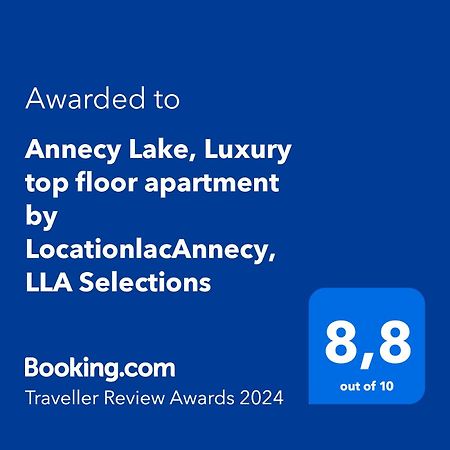 Annecy Lake, Luxury Top Floor Apartment - Lla Selections By Location Lac Annecy Luaran gambar